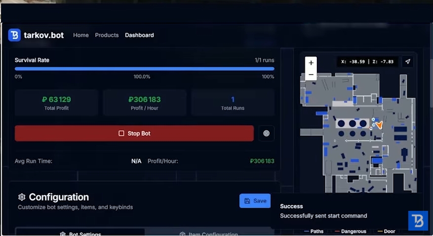 screenshot SCAV BOT EFT